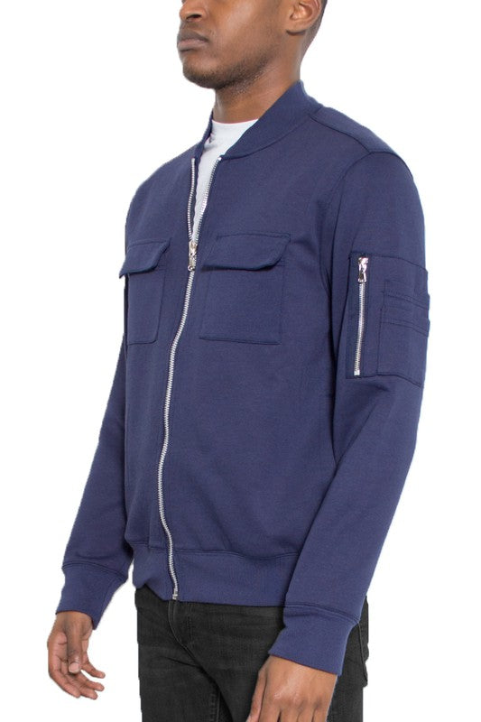 Cotton Zip Up Light Weight Jacket