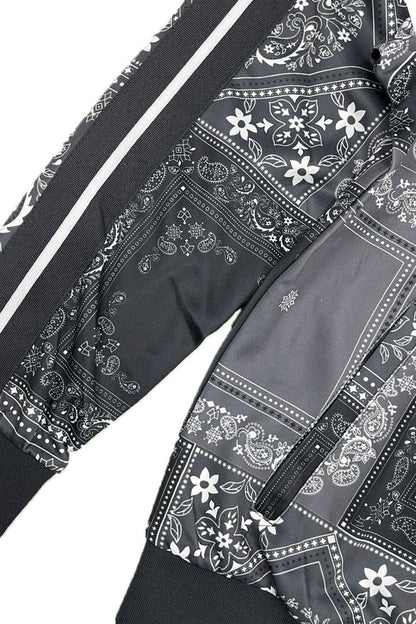 Mens Paisley Bandana Track Jacket