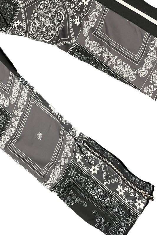 Paisley Bandana Print Track Pants