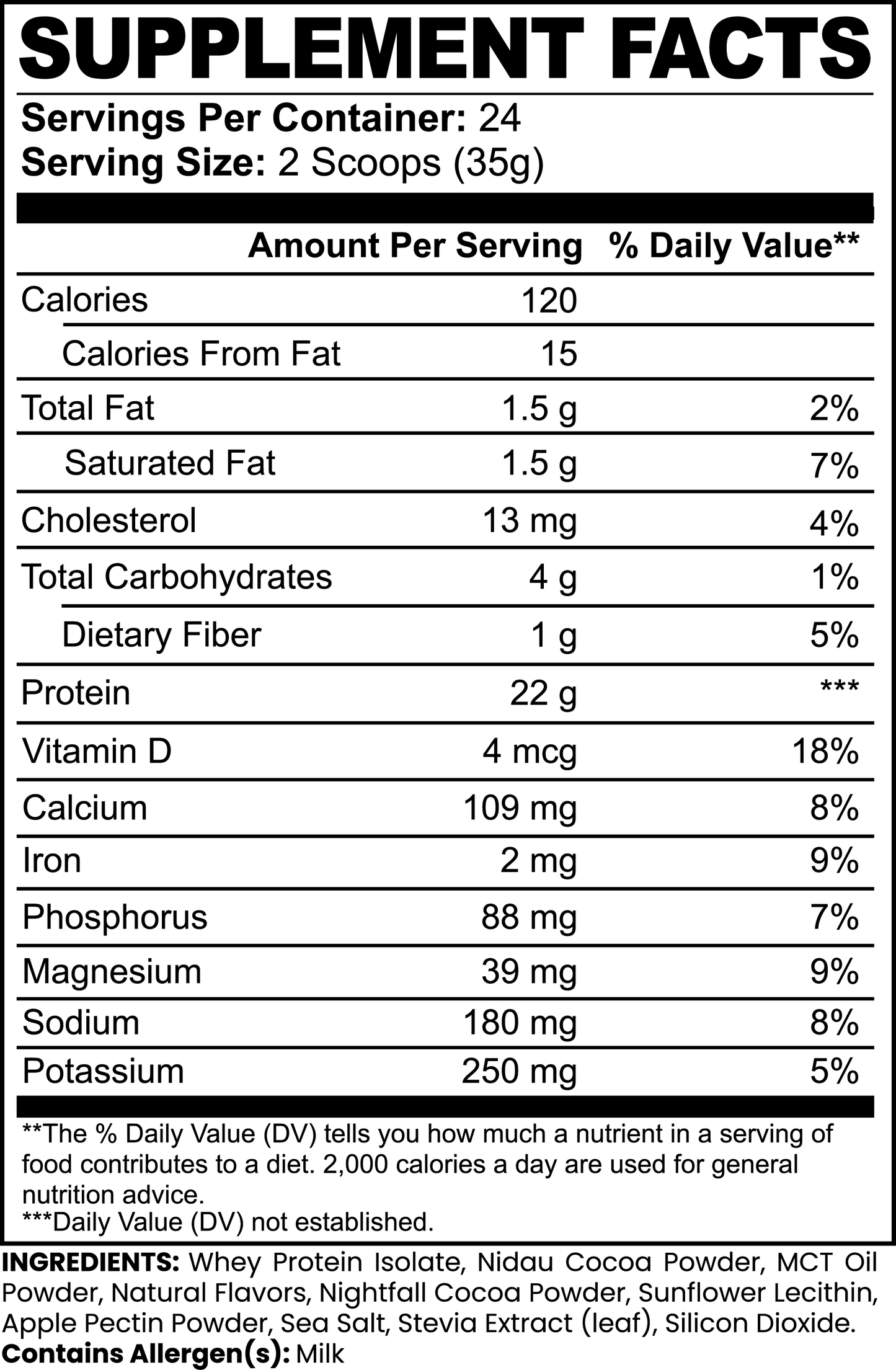 AlphaFuel Advanced 100% Whey Protein Isolate (Chocolate)