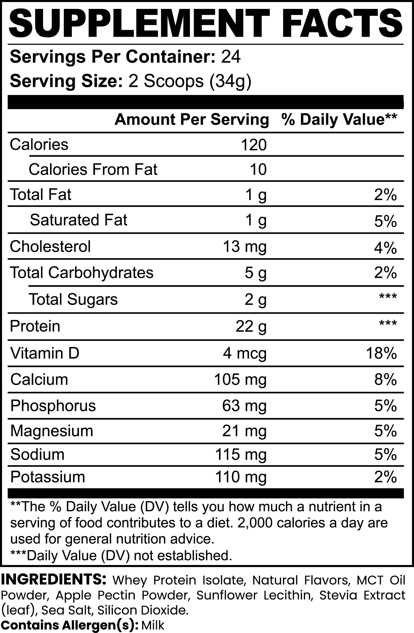 AlphaFuel Advanced 100% Whey Protein Isolate (Vanilla)